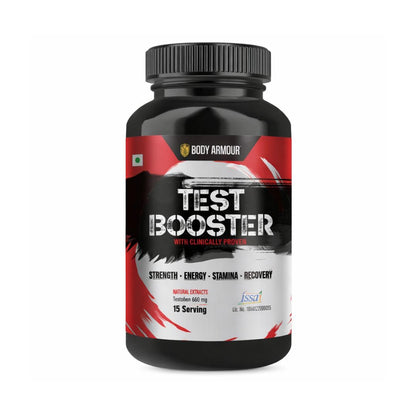 Wellbe Nutrition Body Armour Test Booster (60 Capsules) For Recovery |Strength|Energy Endurance