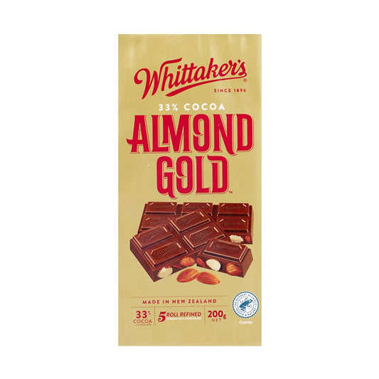 Whittakers Dark Almond Block 200g, 200 g