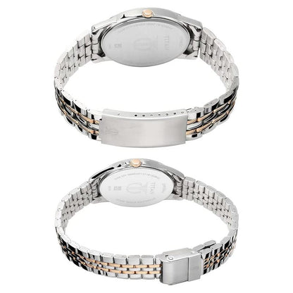 Titan Wedding Bandhan Analog Silver Dial Unisex Watch NM17742565KM01/NN- image 3