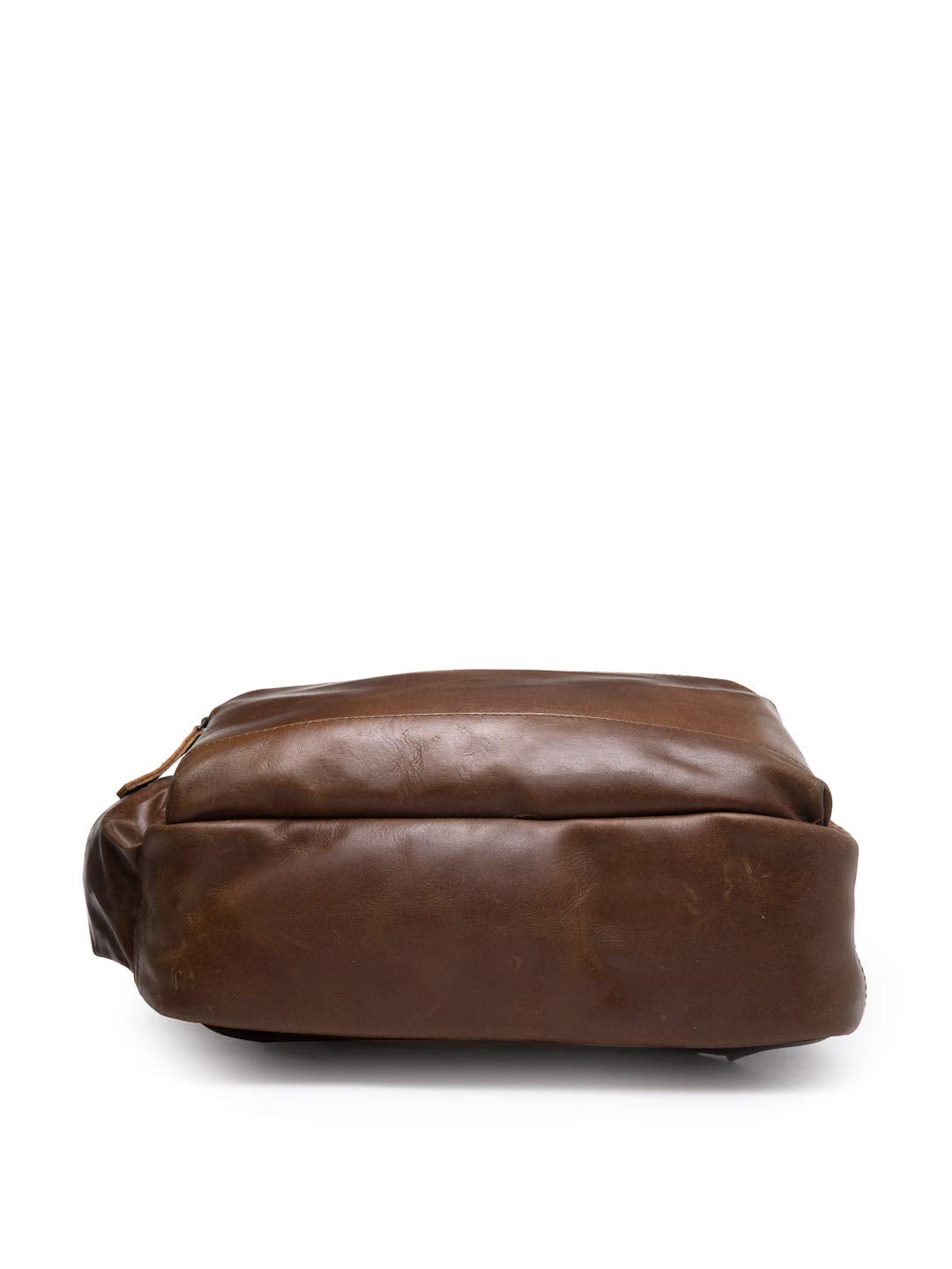 Teakwood Genuine Leather Backpack Laptop Bag For Men and Women(Brown)