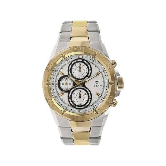 Titan Regalia Chronograph Silver Dial Men's Watch-NN9308BM01/NP9308BM01