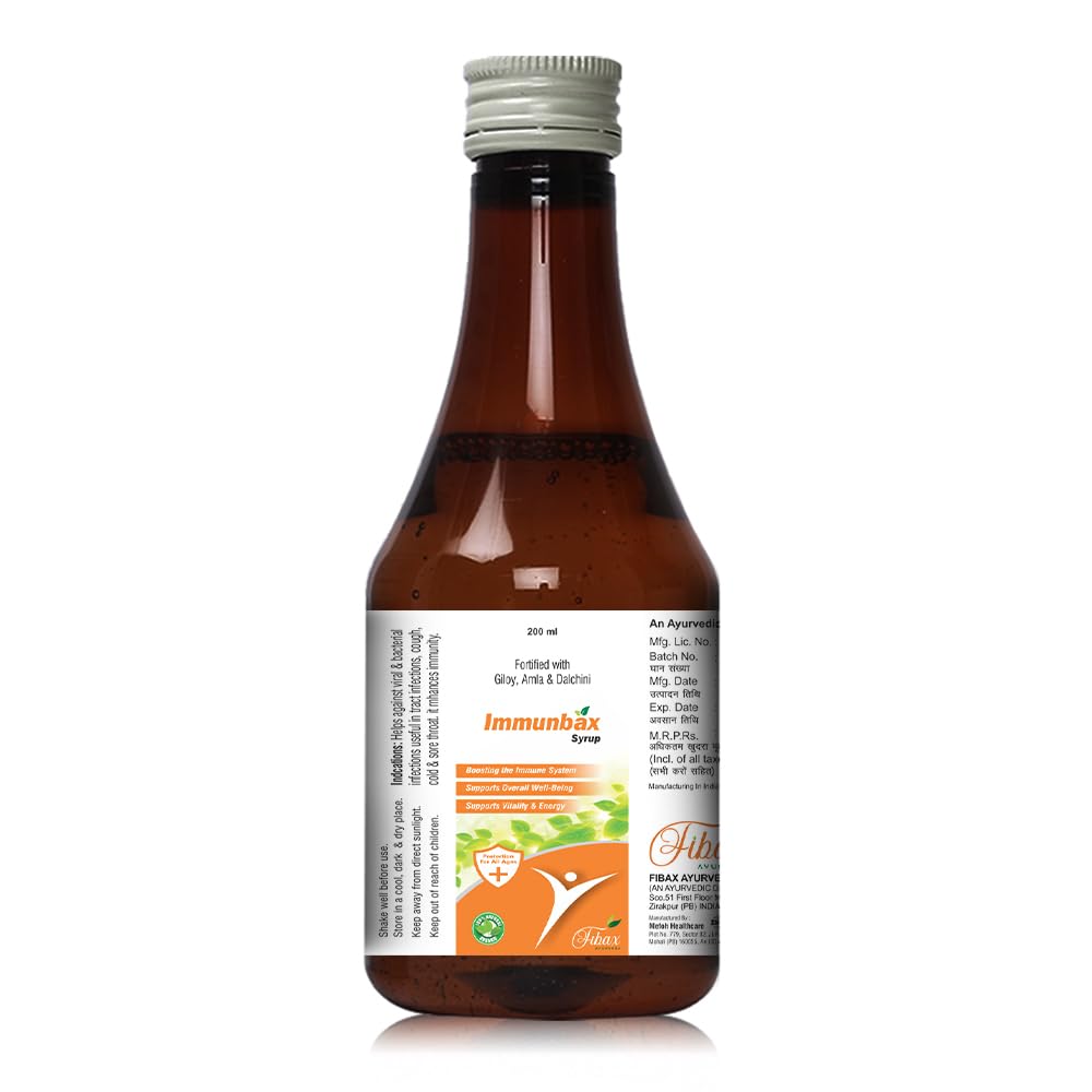 Immunbax Immunity Booster Syrup 200ml – With Power of Giloy, Ashwagandha and Tulsi