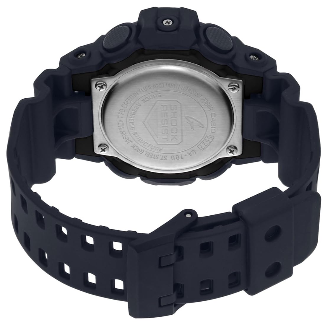 Casio G-Shock GA-700-1BDR Analog-Digital Black Dial Men Watch Black Resin Strap (G715)