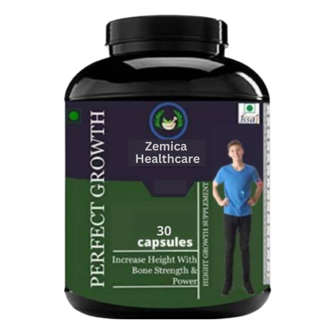 Secure Healthcare | Perfect Growth | Increase Body Strength | Height Growth | Body Growth Bones | Capsule | 30 No | Pack of 1