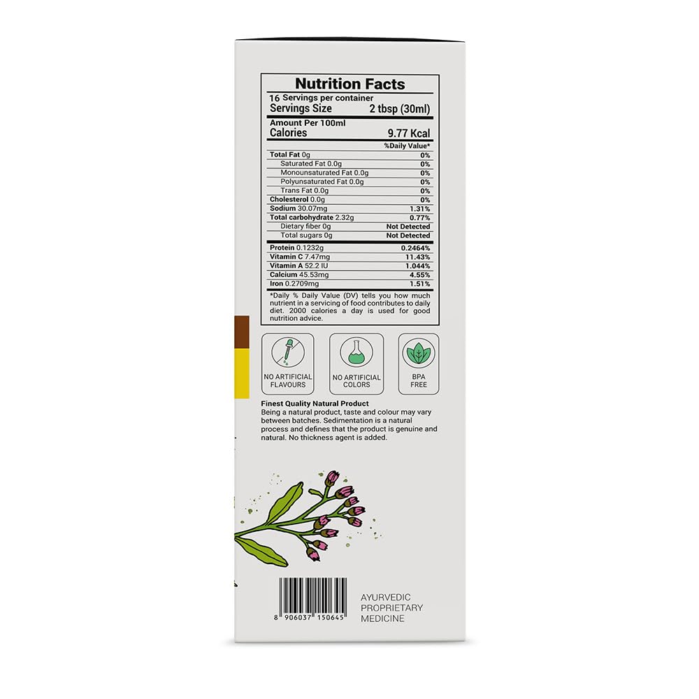 Krishna's Joint Pain Care Juice - 500 ml | Natural Pain Reliever |9 Powerful Herbs like Rasana, Kutaki, Daru Haridra Ashwagandha Strengthens the muscle | Sugar free Juice with No Added Color or Flavour
