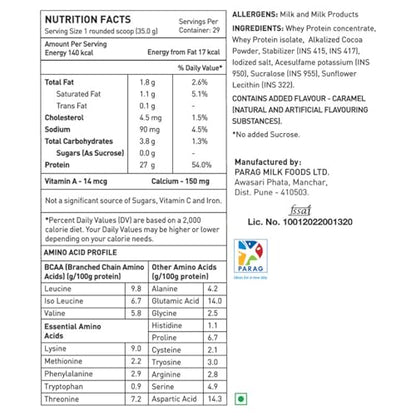 avvatar WHEY PROTEIN | 1Kg | Caramel Crème Flavour | 27g Protein | 29 S- image 2