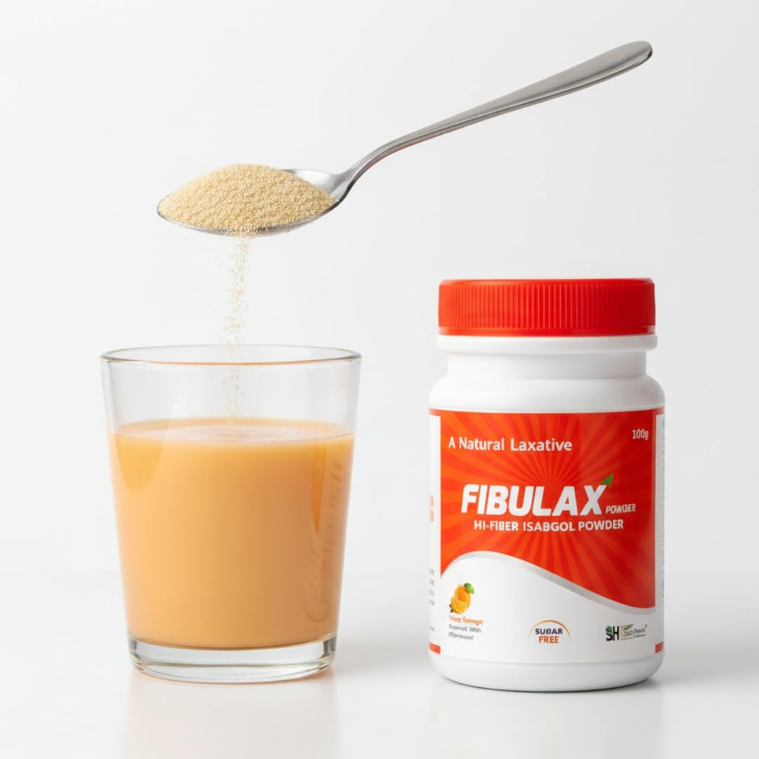 Fibulax 100g Isabgol Laxative Powder - Natural Psyllium Husk for Digestion