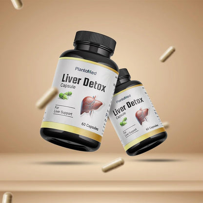 Plantomed Ayurvedic Fatty Liver Support Capsules, Daily Liver Detox and Cleanse, 60 Tablets