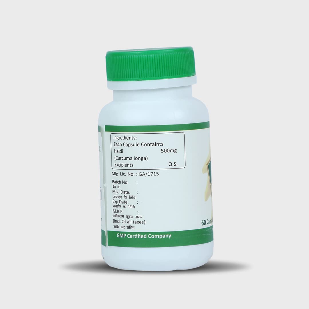 SONA HEALTH CARE Turmeric Capsules, Natural Extracts of Haridra (Haldi) Immunity Booster- 60 capsules (Pack of 3)
