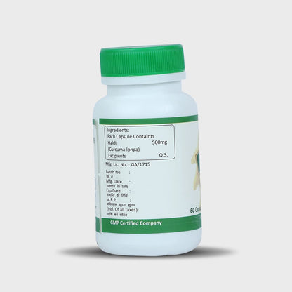SONA HEALTH CARE Turmeric Capsules, Natural Extracts of Haridra (Haldi) Immunity Booster- 60 capsules (Pack of 3)