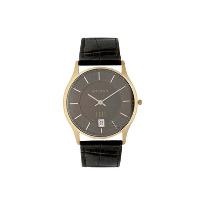 Titan Edge Analog Brown Dial Men's Watch-NN1683WL01/NP1683WL01