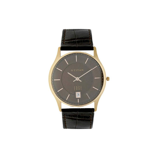 Titan Edge Analog Brown Dial Men's Watch-NN1683WL01/NP1683WL01