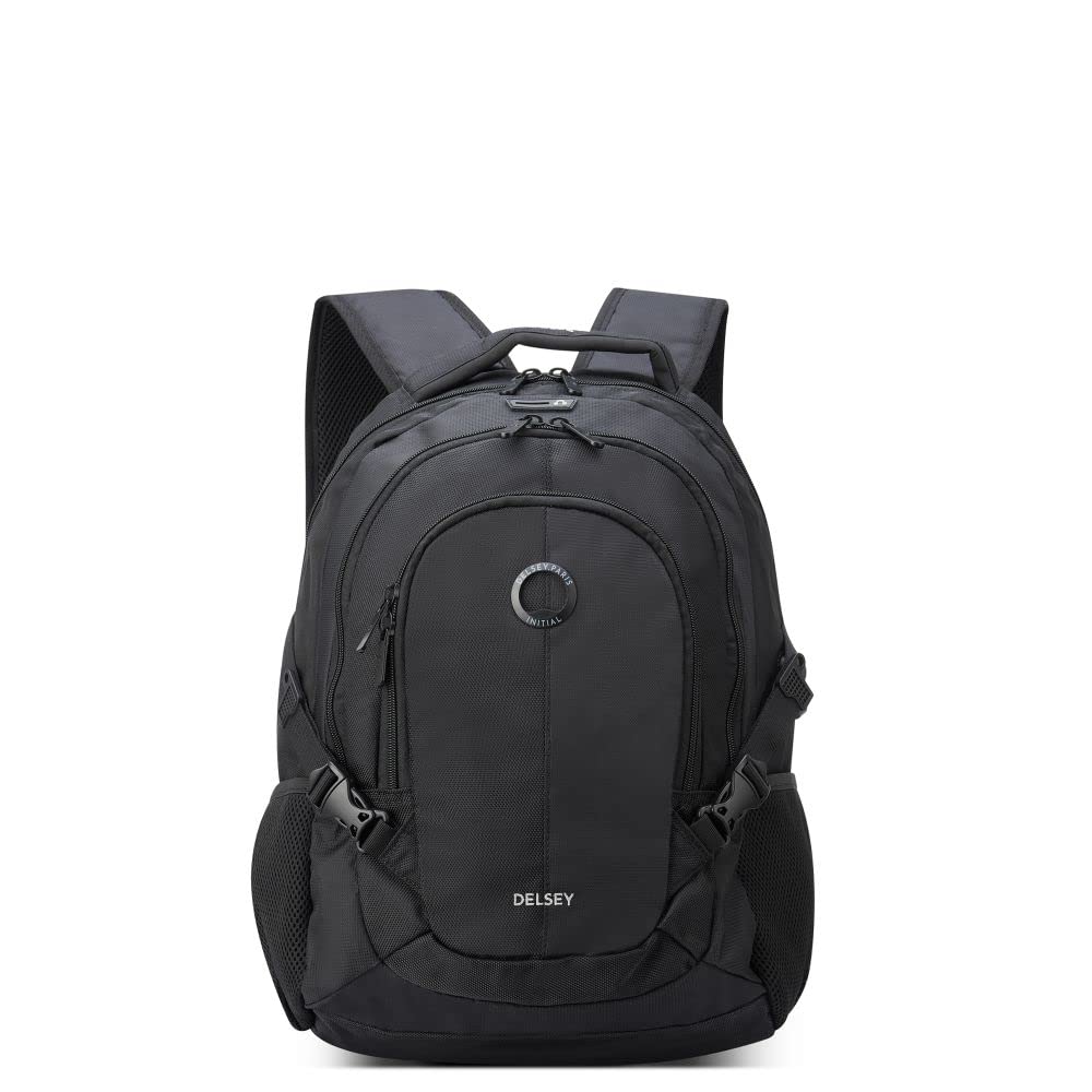 Delsey Paris Black Laptop Backpack For Men And Women (Element) 15.6 Inch