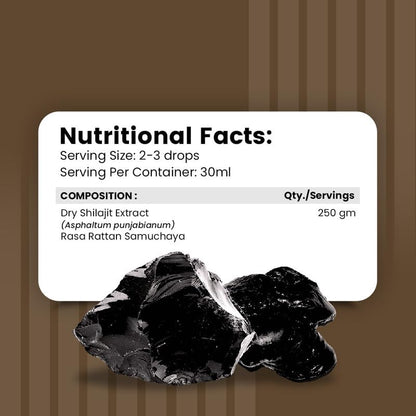 Nirvasa Shilajit Liquid, Ayurvedic, Raw Shilajit for men - 30 ml X 1- image 3