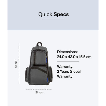 Samsonite Red Lukout Backpack 24 Cms Grey Polyester Premium Casual Daypacks for Travel Vol - 26 lit