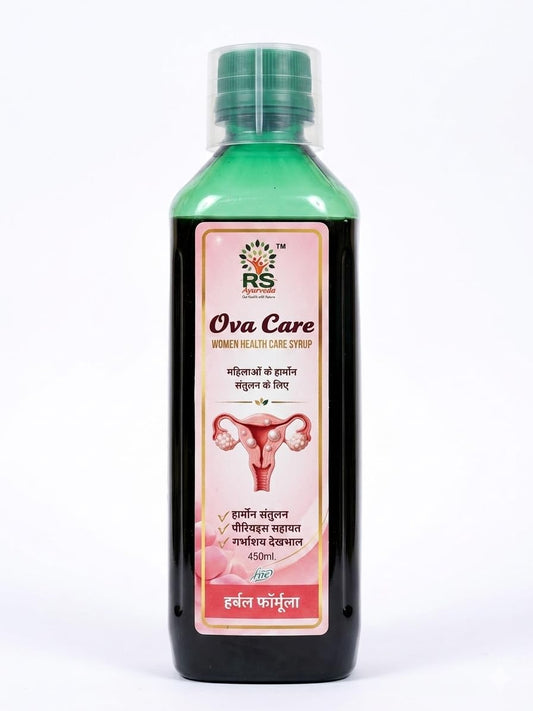 RS Ayurveda Ova Care Women Health Care Syrup | Herbal Women Wellness Formula | Hormonal Balance Support | 450ml
