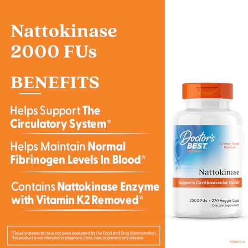 Doctors Best Nattokinase, 270 Veggie Caps- image 6