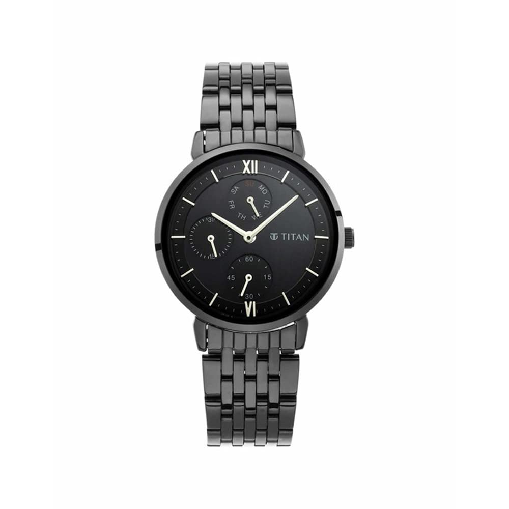 Titan Women Metal Neo Analog Black Dial Watch-Np2652Nm01/Np2652Nm01, Band Color-Black