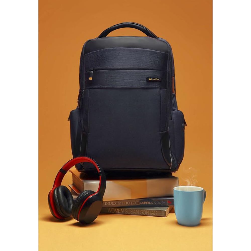 Travel Blue Elite 17.3 Inch Laptop Backpack, 22.95 Litre, Water Resistant, Laptop & Office Backpack, Navy
