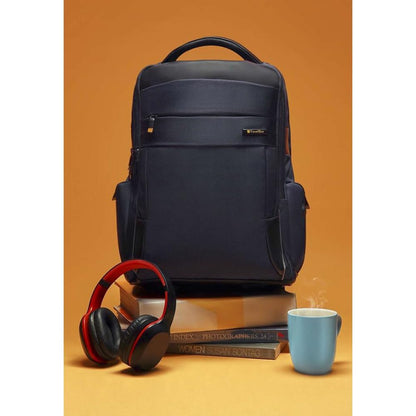Travel Blue Elite 17.3 Inch Laptop Backpack, 22.95 Litre, Water Resistant, Laptop & Office Backpack, Navy