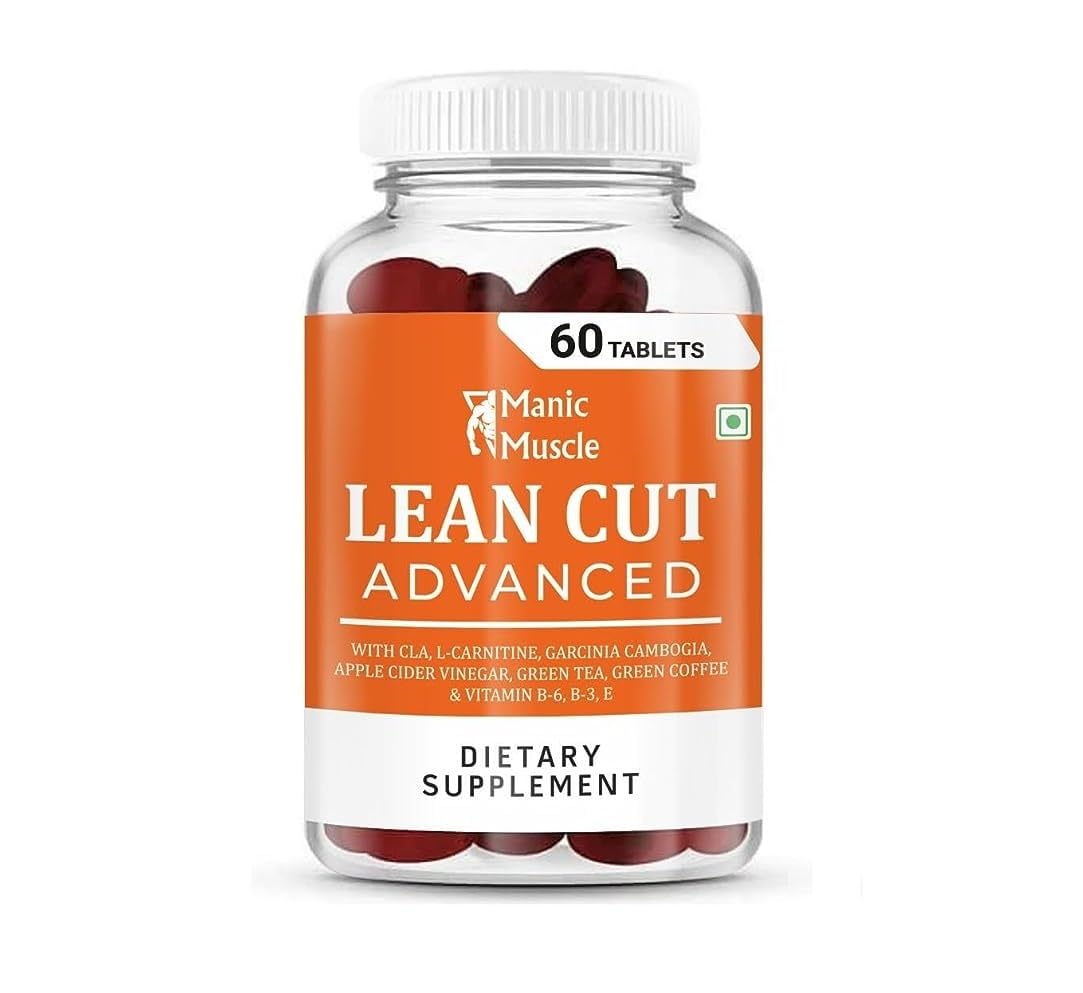 Manic Muscle Lean Cut - Thermogenic Fat Burner, Weight Loss Supplement, Appetite Suppressant, & Energy Booster (60 Tablets)