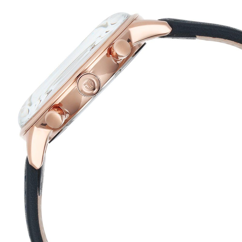 Titan Light Leathers Quartz Multifunction Blue Dial Stainless Steel Str- image 2