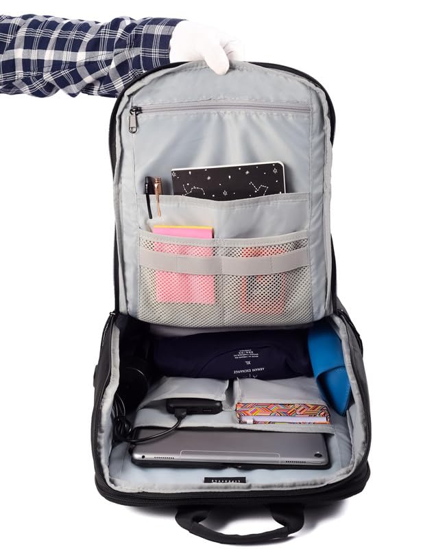 Timus Tokyo Black Professional Laptop Backpack for Men & Women 28 L wit- image 7