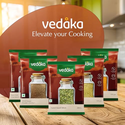 Amazon Brand - Vedaka Fennel Whole | 200 G | Saunf | No Added Colours or Preservatives