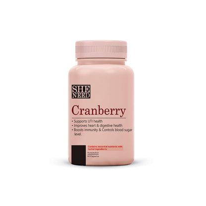 SheNeed Crave For Cranberry Supplement 400mg With Magnesium For UTI, Heart & Dig