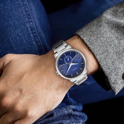 Titan Regalia Opulent Quartz Analog Blue Dial Silver Stainless Steel St- image 7