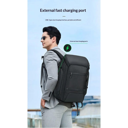 KARRIER 35L Nexus Laptop Backpack for Men & Women, Padded Laptop Compartment, Spacious Bag for Office, College, Daily Commute & Travel, Black**