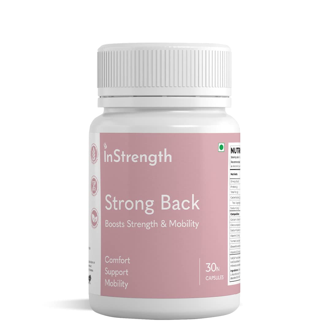 INSTRENGTH -STRONG BACK (INDIA'S NO.1 MULTIVITAMIN) -Support Backbone Pain Relief, Care,Strength,Imporve Backbone Flexibility- 10% OFFER