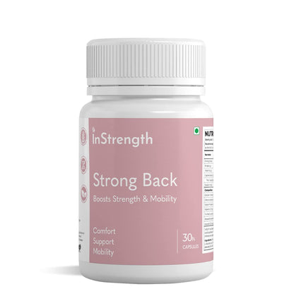 INSTRENGTH -STRONG BACK (INDIA'S NO.1 MULTIVITAMIN) -Support Backbone Pain Relief, Care,Strength,Imporve Backbone Flexibility- 10% OFFER
