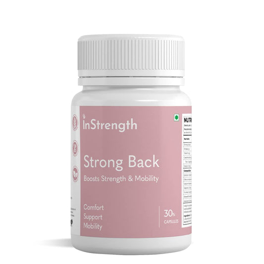 INSTRENGTH -STRONG BACK (INDIA'S NO.1 MULTIVITAMIN) -Support Backbone Pain Relief, Care,Strength,Imporve Backbone Flexibility- 10% OFFER