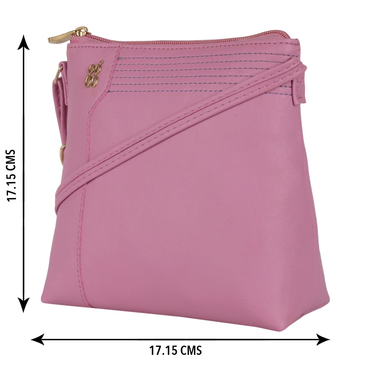 Baggit Women Pink Xs Size Tote Sling Bag | Ladies Stylish Casual Cross Body Purse Handbag