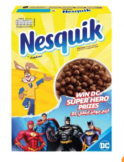 Nesquik Chocolate Cereal Delicious Whole Grain With Fiber Helthy Snacks 330gm