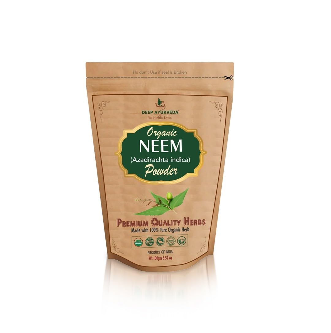 Organic Neem Powder (Azadirachta Indica) – Pure & Natural Herbal Powder, 100g