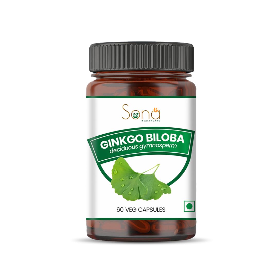 Sona Healthcare Ginkgo Biloba, 60 Vegetarian Capsules