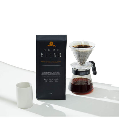Home Blend Coffee Roasters-Whole Bean Coffee Bag-Plantation Aaa Arabica (100%)-Mysore Nuggets Extra Bold-Indian Specialty Coffee-Pack Of 1 Kg (Medium Roast)