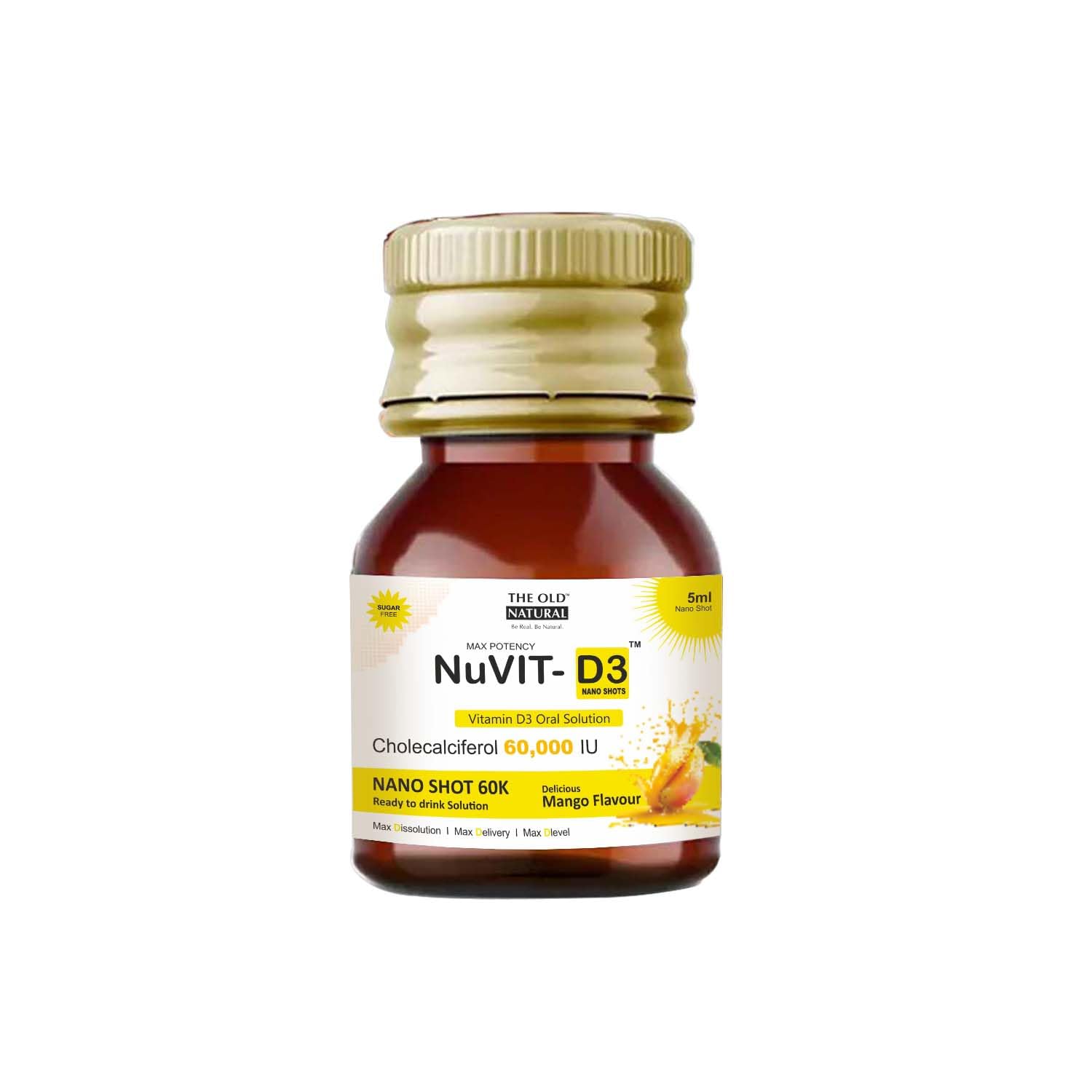 The Old Natural Nuvit D3 Vitamin D3 60000 Iu I Cholecalciferol Vitamin- image 2