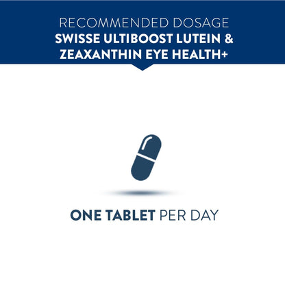 Swisse Eye Health+ with Lutein & Zeaxanthin (Manufactured in Australia) Supports Healthy Vision, Reduces Digital Strain & Fatigue From High Screen Time - 30 Tablets