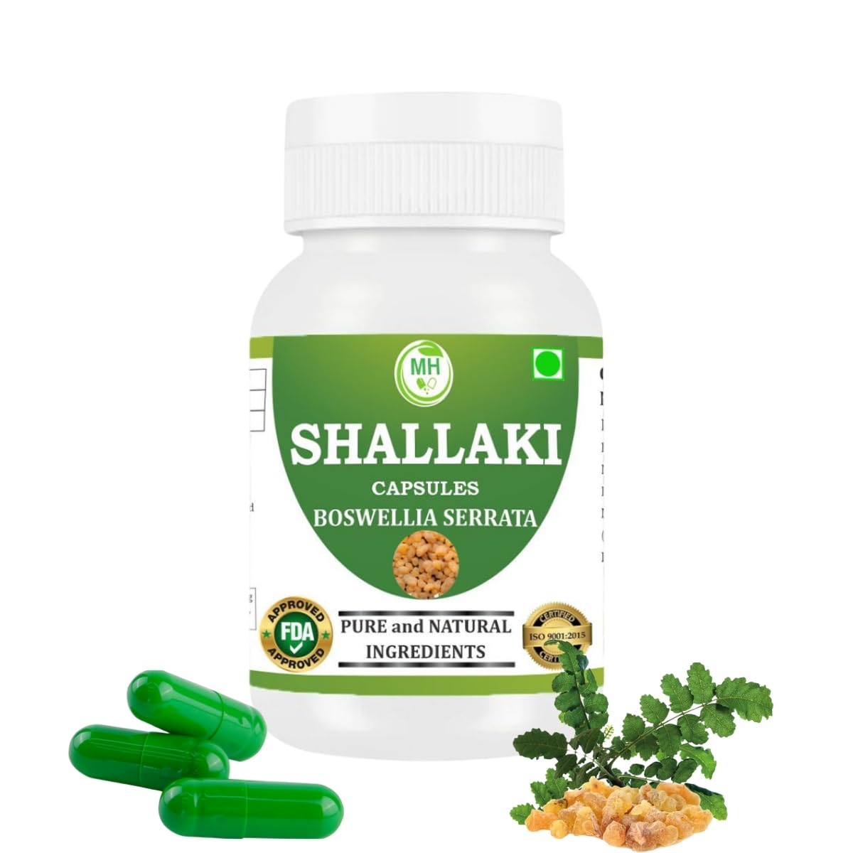 Morsan Healthcare SHALLAKI Capsules – 60 Veg Capsules | Pure Boswellia Serrata Extract | Natural Ayurvedic Supplement for Joint & Mobility Wellness | Pack of 1