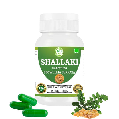 Morsan Healthcare SHALLAKI Capsules – 60 Veg Capsules | Pure Boswellia Serrata Extract | Natural Ayurvedic Supplement for Joint & Mobility Wellness | Pack of 1