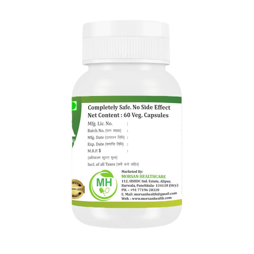 Morsan's Moringa (Moringa oleifera) Capsules, Pack of 60 x 500 mg. Veg. Capsules (1)