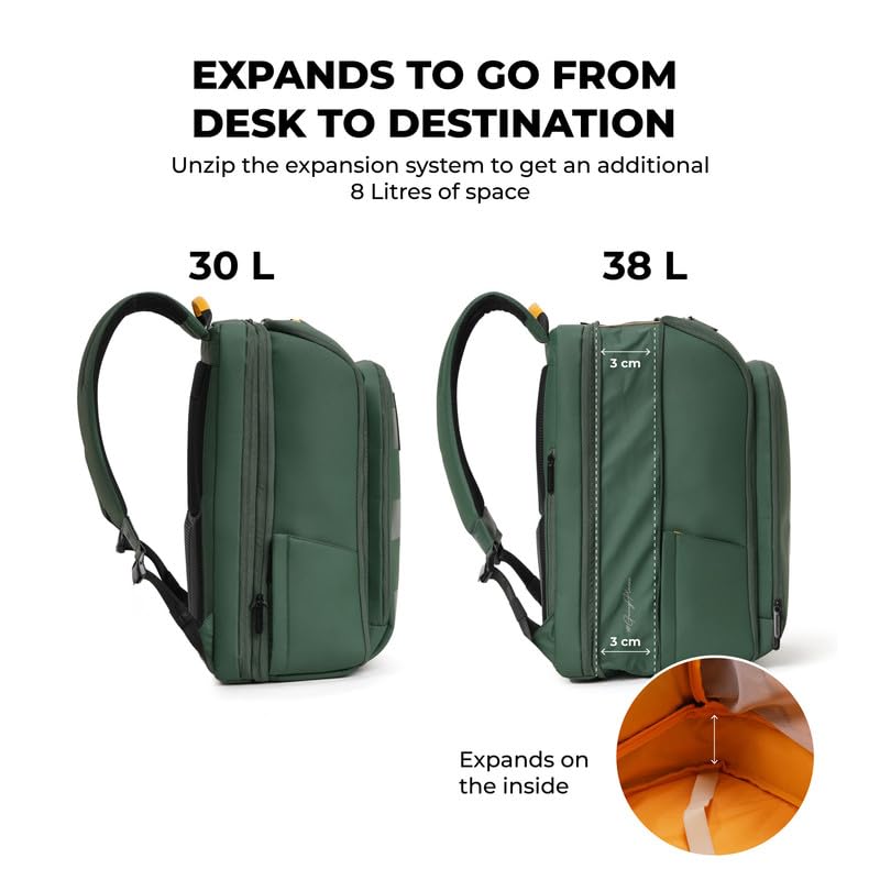 MOKOBARA The Em Telescope Expandable Backpack - Green, Water-Resistant- image 4