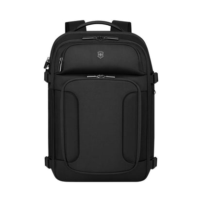 Victorinox Swiss Designed Werks Traveler 7.0, Boarding Bag, Backpack With 15.6 Inch Laptop and 11 Inch Tablet Compartment, Black, 653650