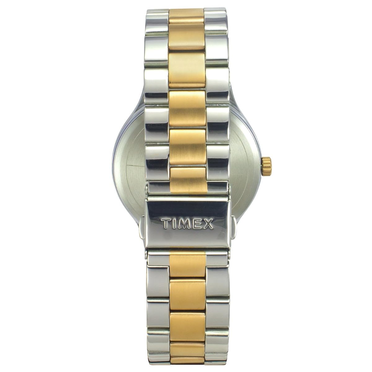 TIMEX Analog Watch for man with Silver Round Dial & Two Tone Stainless Steel Bracelet Band Water Resistant Men's Wrist Watches - TWEG18422