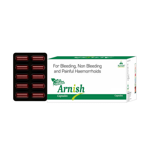 Ronish Bioceuticals Arnish Capsules – Ayurvedic Herbal Formula with Aloe Vera, Reetha, Guduchi & Harada | Supports Wellness & Immunity | 10 Capsules