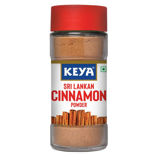 Keya Srilankan Certified Cinnamon Powder | Dalchini Powder | Ceylon Cinnamon | Non Cassia | Sourced from Sri Lanka | 100% Pure & Natural | Packed with Zero Preservatives or Additives | Indian Spices Aroma & Flavour | 45g