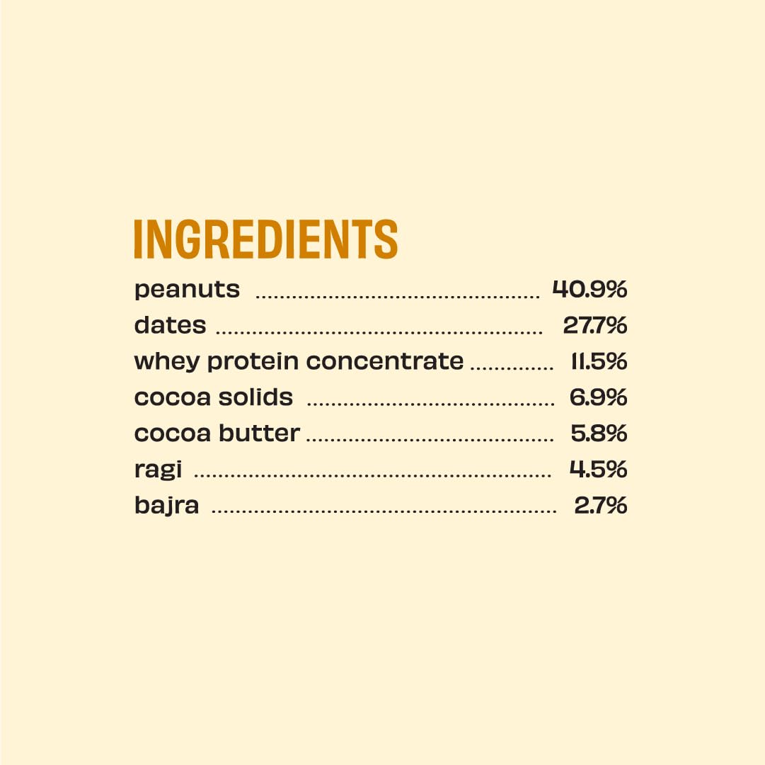 The Whole Truth | 13g Protein Bar | Peanut Millet Cocoa | Pack of 6 x 5- image 5